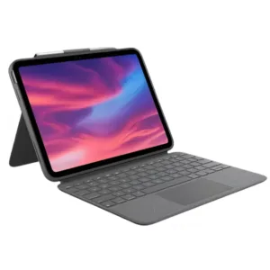 Funda Logitech Combo Touch para iPad 10ª Gen - Teclado Retroiluminado con Trackpad, Gris Oxford